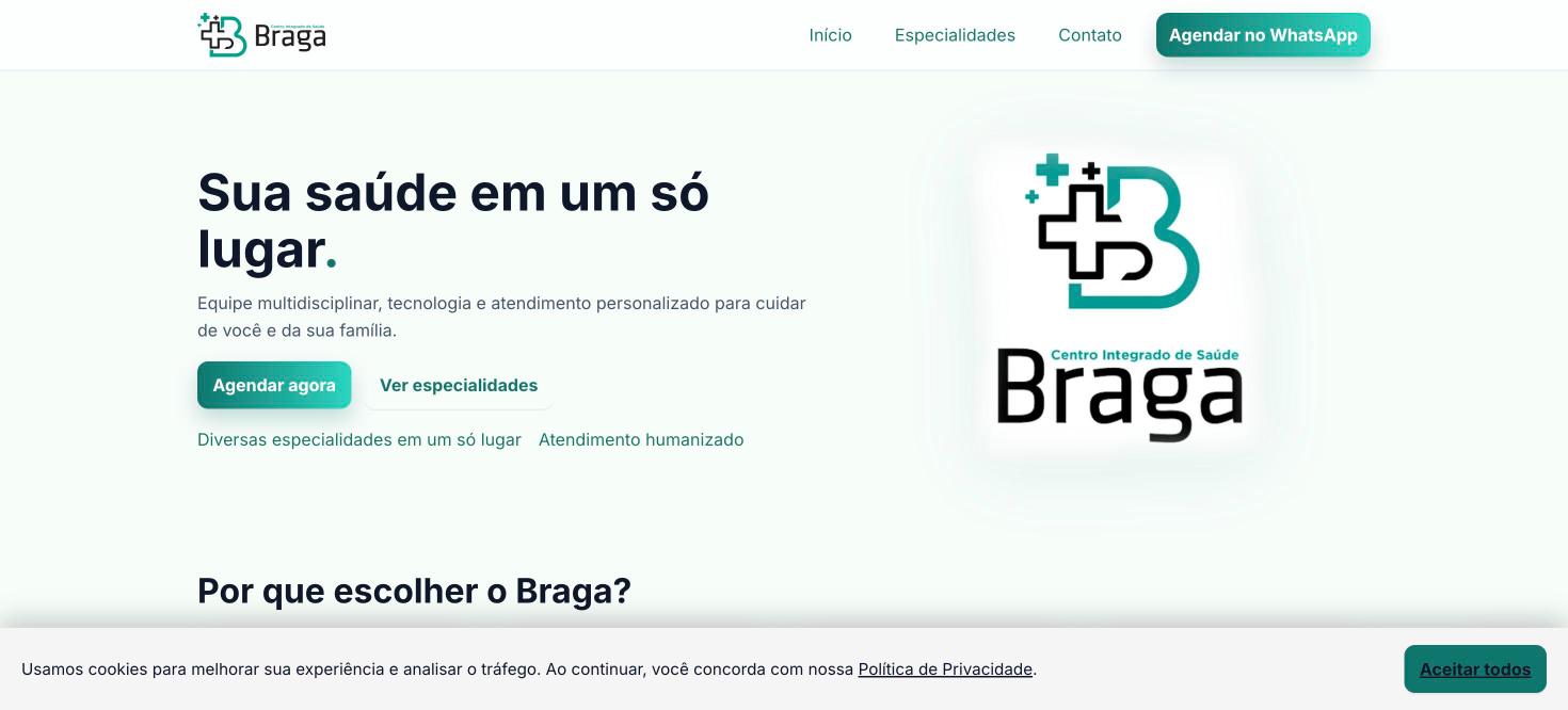 Site de Braga Centro Integrado de Saúde, Centro médico multiespecialidade