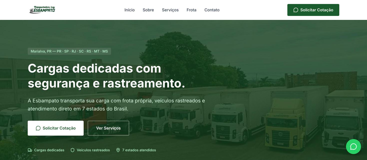 Site de Esbampato Transportes